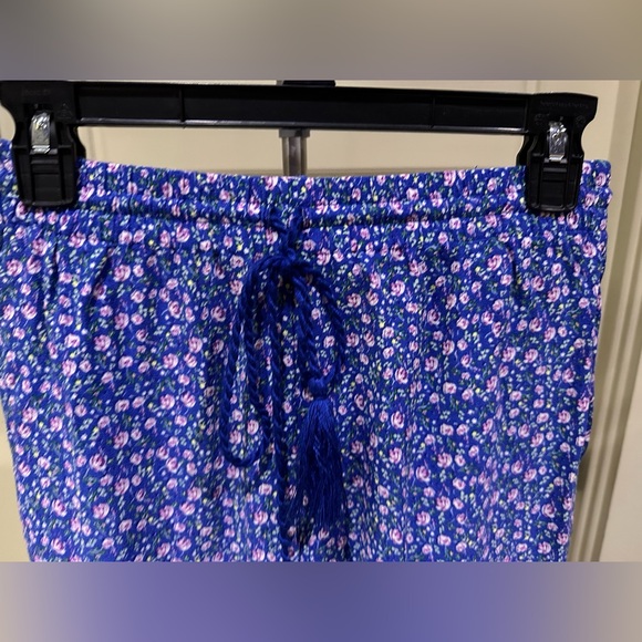 Chelsea & Violet Floral Print Pants Blue w/pockets XS. EUC worn once. - Picture 5 of 10